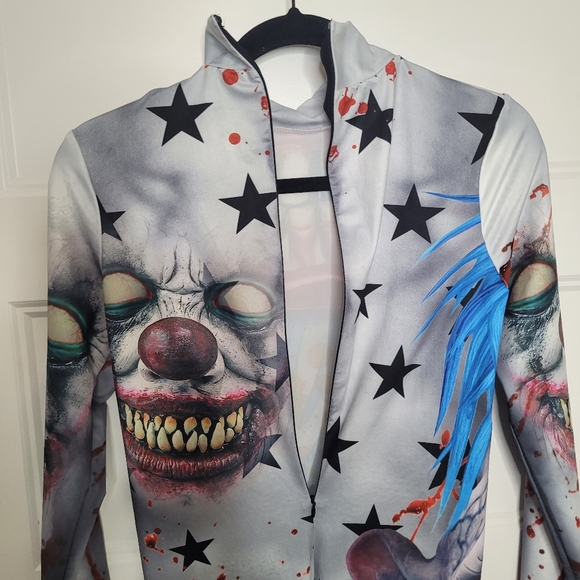 Women's Scary Clown Halloween Costume Size M - Picture 5 of 5